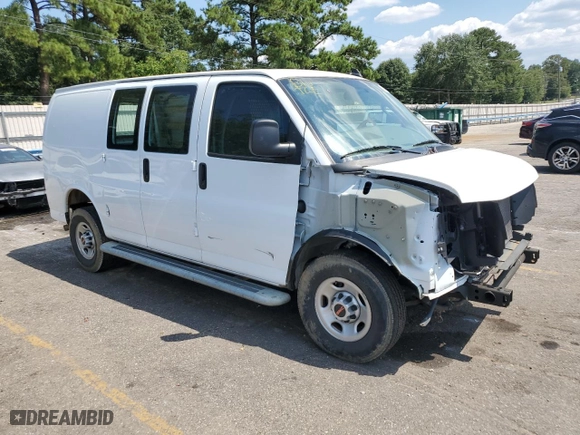2022 GMC Savana Cargo Van with VIN 1GTW7AF75N1218999, listed as a Copart auction lot 67102284 with 0 mi miles and Clean Title. Bid and sale history available at carsss.com. Image 4.