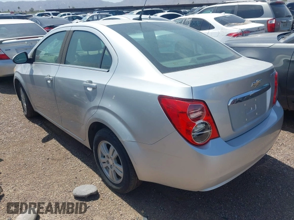 2014 Chevrolet Sonic LT with VIN 1G1JC5SH1E4229324, listed as a IAAI auction lot 39945012 with Not Provided miles and . Bid and sale history available at DreamBid. Image 3.