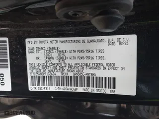 2023 Toyota Tacoma 4WD SR with VIN 3TYCZ5AN8PT132624, listed as a IAAI auction lot 41236047 with 47,273 mi miles. Bid and sale history available at carsss.com. Image 9.