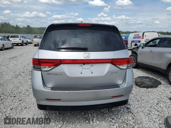 2015 Honda Odyssey Touring Elite z VIN 5FNRL5H93FB041067, wystawiony jako Copart lot #58329355 z przebiegiem 72 000 mil mil oraz Szkoda całkowita • Salvage title. Historia ofert i sprzedaży dostępna na DreamBid. Obrazek 6.