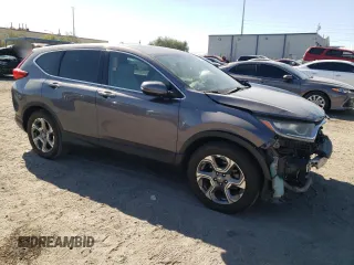 2017 Honda CR-V EX-L with VIN 7FARW1H82HE013842, listed as a Copart auction lot 76129104 with 152,639 mi miles and Salvage Title. Bid and sale history available at carsss.com. Image 4.