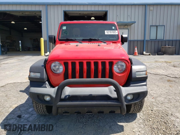 2019 Jeep Wrangler Unlimited Sport S with VIN 1C4HJXDN2KW634635, listed as a Copart auction lot 62107005 with 88,237 mi miles and Salvage title. Bid and sale history available at DreamBid. Image 5.