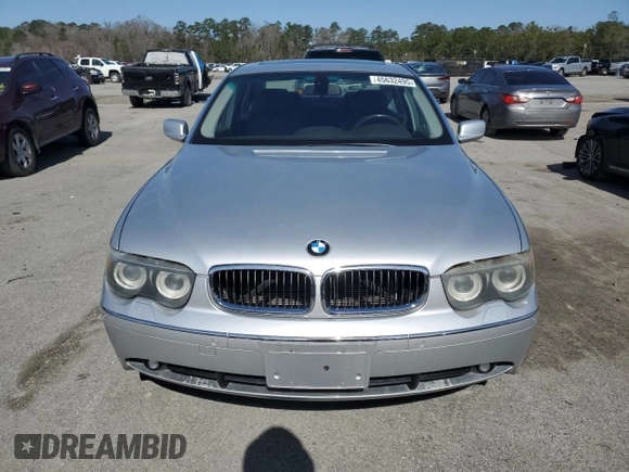 2005 BMW 7 Series 745Li z VIN WBAGN63535DS56141, wystawiony jako Copart lot #45632495 z przebiegiem 68 804 mil mil oraz Czysty tytuł • Clean title. Historia ofert i sprzedaży dostępna na DreamBid. Obrazek 5.