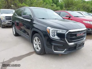 2022 GMC Terrain SLE with VIN 3GKALTEV9NL178747, listed as a IAAI auction lot 41946354 with 112,515 mi miles. Bid and sale history available at carsss.com. Image 1.