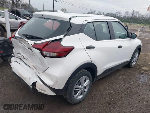 2022 Nissan Kicks S with VIN 3N1CP5BV1NL507193, listed as a IAAI auction lot 41907513 with 21,807 mi miles and . Bid and sale history available at carsss.com. Image 4.