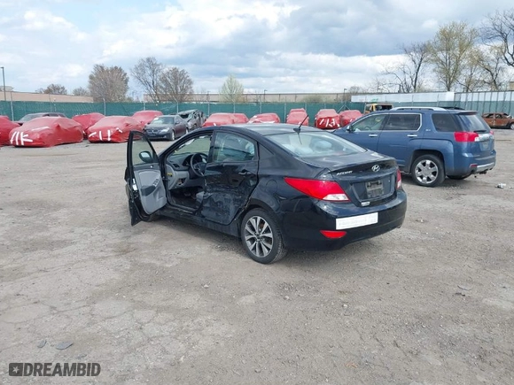 2017 Hyundai Accent SE with VIN KMHCT4AE4HU379719, listed as a IAAI auction lot 41917873 with 49,826 mi miles. Bid and sale history available at carsss.com. Image 3.