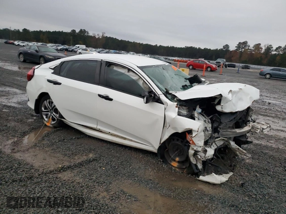2018 Honda Civic LX with VIN 2HGFC2F59JH519837, listed as a Copart auction lot 81550184 with 166,369 mi miles and Salvage Title. Bid and sale history available at DreamBid. Image 4.