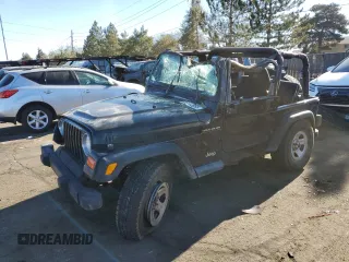 2000 Jeep Wrangler SE with VIN 1J4FA29P8YP727063, listed as a Copart auction lot 89113555 with 91,032 mi miles and Salvage Title. Bid and sale history available at carsss.com. Image 1.