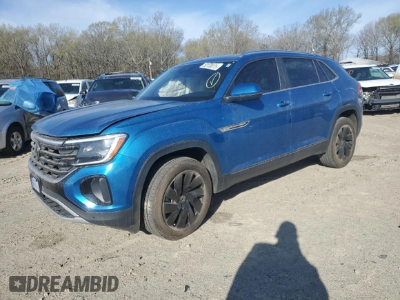 2024 Volkswagen Atlas SE with VIN 1V2JE2CA2RC210518, listed as a Copart auction lot 50130075 with 32,939 mi miles and Salvage title. Bid and sale history available at DreamBid. Image 1.