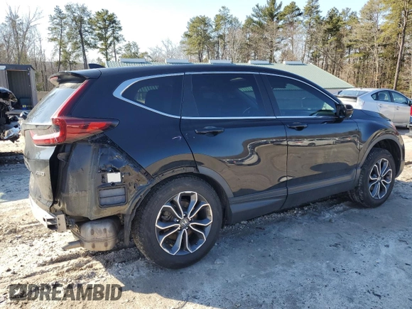 2020 Honda CR-V EX with VIN 5J6RW2H59LA000430, listed as a Copart auction lot 48032815 with 72,012 mi miles and Salvage Title. Bid and sale history available at carsss.com. Image 3.