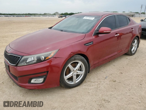 2015 Kia Optima LX with VIN 5XXGM4A79FG365760, listed as a Copart auction lot 54619925 with 85,543 mi miles and Clean Title. Bid and sale history available at carsss.com. Image 1.