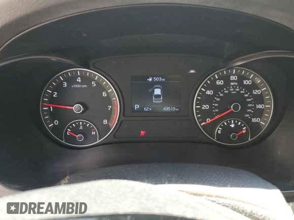 2020 Kia Optima LX z VIN 5XXGT4L34LG434377, wystawiony jako Copart lot #54706305 z przebiegiem 43 513 mil mil oraz Szkoda całkowita • Salvage title. Historia ofert i sprzedaży dostępna na DreamBid. Obrazek 9.
