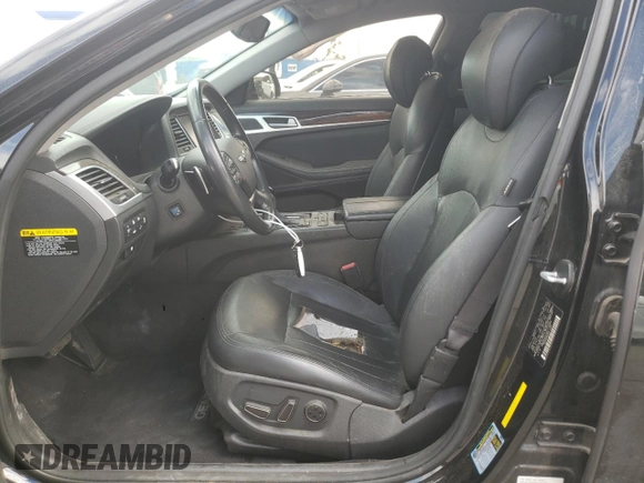 2017 Genesis G80 3.8L with VIN KMHGN4JE6HU176844, listed as a Copart auction lot 65360943 with 97,086 mi miles and Non Repairable. Bid and sale history available at DreamBid. Image 7.