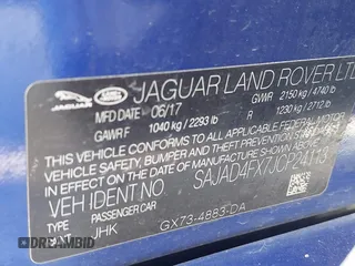 2018 Jaguar XE 25t Premium with VIN SAJAD4FX7JCP24113, listed as a IAAI auction lot 41984954 with 91,318 mi miles. Bid and sale history available at carsss.com. Image 9.