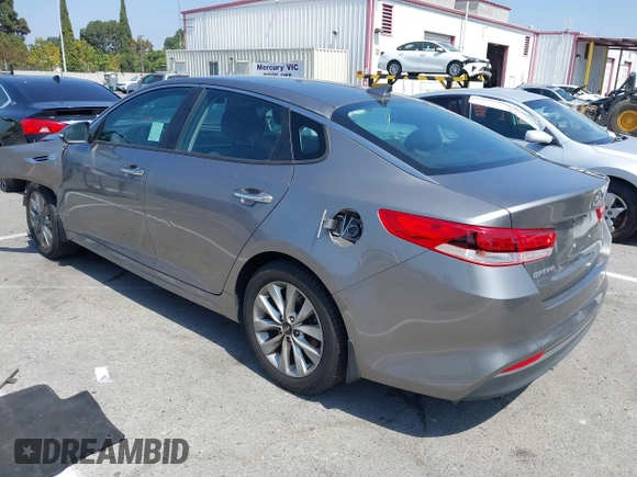 2018 Kia Optima S with VIN 5XXGT4L34JG263479, listed as a IAAI auction lot 42675426 with Not provided miles and . Bid and sale history available at DreamBid. Image 3.