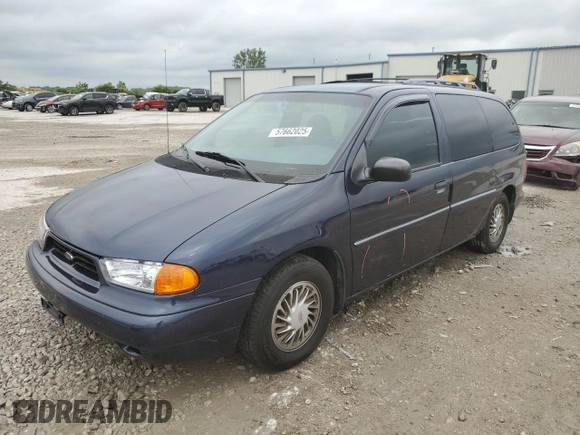 1998 Ford Windstar LX with VIN 2FMZA5146WBC36500, listed as a Copart auction lot 57662025 with 143,017 mi miles and Salvage title. Bid and sale history available at DreamBid. Image 1.