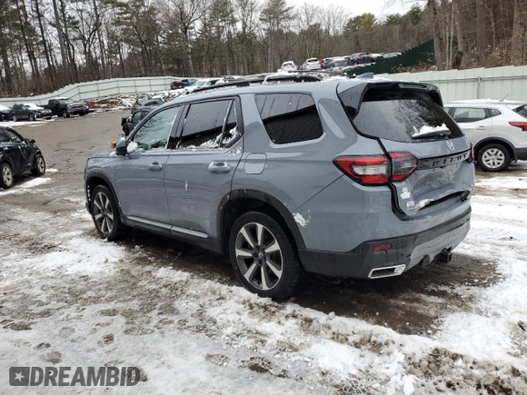 2023 Honda Pilot Elite with VIN 5FNYG1H83PB041216, listed as a Copart auction lot 84077974 with 21,257 mi miles and Salvage Title. Bid and sale history available at carsss.com. Image 2.