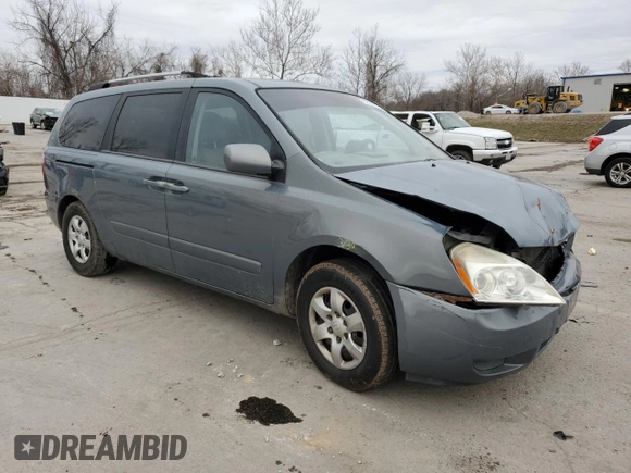 2009 Kia Sedona EX with VIN KNDMB233496314323, listed as a Copart auction lot 86199194 with Not Provided miles and Salvage Title. Bid and sale history available at carsss.com. Image 4.