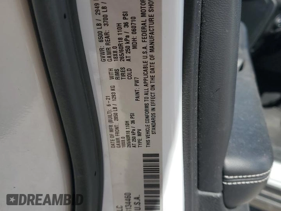 2021 Jeep Grand Cherokee Limited с VIN 1C4RJKBG9M8134460, выставлен на аукционе Copart как лот 52905975 с пробегом 33 032 миль миль и Чистый • Clean title. История ставок и продаж доступна на DreamBid. Изображение 14.