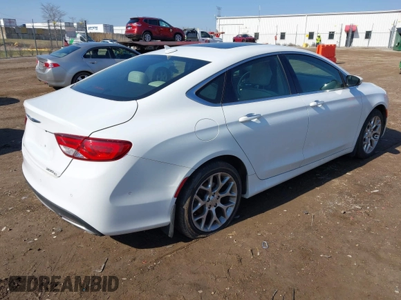 2015 Chrysler 200 C with VIN 1C3CCCEG7FN530381, listed as a IAAI auction lot 42023729 with 173,967 mi miles. Bid and sale history available at carsss.com. Image 4.