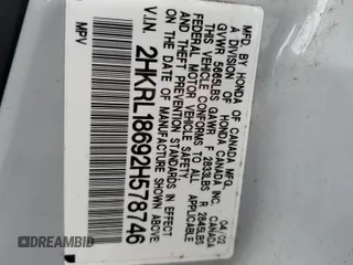 2002 Honda Odyssey EX z VIN 2HKRL18692H578746, wystawiony jako Copart lot #51281845 z przebiegiem 282 844 mil mil oraz Szkoda całkowita • Salvage title. Historia ofert i sprzedaży dostępna na DreamBid. Obrazek 14.