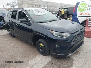 2021 Toyota RAV4 Hybrid XSE with VIN 2T3E6RFV5MW002856, listed as a IAAI auction lot 42387921 with Not provided miles and . Bid and sale history available at DreamBid. Image 1.