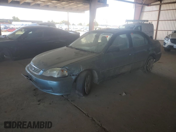 2000 Honda Civic VP z VIN 2HGEJ6611YH517547, wystawiony jako Copart lot #48056345 z przebiegiem 192 274 mil mil oraz Szkoda całkowita • Salvage title. Historia ofert i sprzedaży dostępna na DreamBid. Obrazek 1.
