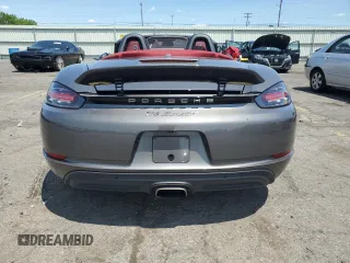 2023 Porsche Boxster with VIN WP0CA2A8XPS205012, listed as a Copart auction lot 59176455 with Not provided miles and Salvage title. Bid and sale history available at DreamBid. Image 6.