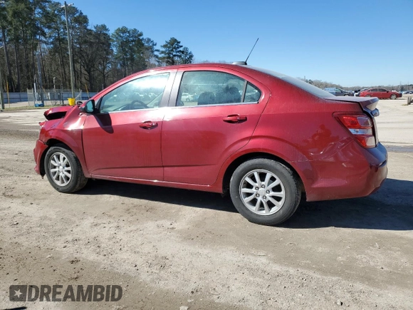 2017 Chevrolet Sonic LT with VIN 1G1JD5SH2H4103474, listed as a Copart auction lot 46789205 with 84,611 mi miles and Salvage title. Bid and sale history available at DreamBid. Image 2.