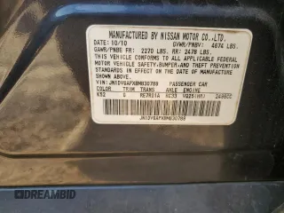 2011 Infiniti G25 Journey with VIN JN1DV6APXBM830789, listed as a Copart auction lot 87278164 with 114,027 mi miles and Non Repairable. Bid and sale history available at DreamBid. Image 12.