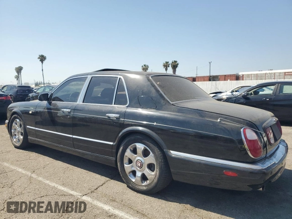 2001 Bentley Arnage с VIN SCBLC31E81CX05759, выставлен на аукционе Copart как лот 56231445 с пробегом Не указан миль и Чистый • Clean title. История ставок и продаж доступна на DreamBid. Изображение 2.