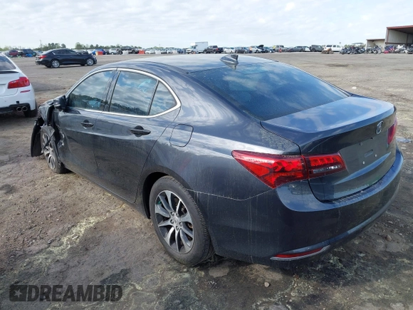 2015 Acura TLX with VIN 19UUB1F34FA024888, listed as a IAAI auction lot 41904887 with 72,112 mi miles. Bid and sale history available at carsss.com. Image 3.