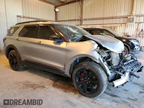 2020 Ford Explorer ST with VIN 1FM5K8GC5LGA89487, listed as a Copart auction lot 47577275 with 247,548 mi miles and Salvage Title. Bid and sale history available at DreamBid. Image 4.