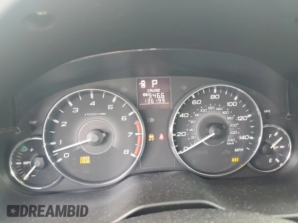 2012 Subaru Legacy Premium with VIN 4S3BMBC60C3003931, listed as a Copart auction lot 65114695 with 136,199 mi miles and Salvage title. Bid and sale history available at DreamBid. Image 9.