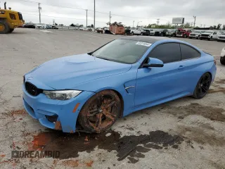 2015 BMW M4 with VIN WBS3R9C51FF708741, listed as a Copart auction lot 50314044 with 80,043 mi miles. Bid and sale history available at carsss.com. Image 1.