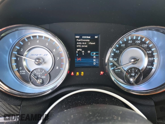 2012 Chrysler 300 SRT8 with VIN 2C3CCAFJ0CH801266, listed as a Copart auction lot 78186364 with 61,916 mi miles and Salvage Title. Bid and sale history available at carsss.com. Image 9.