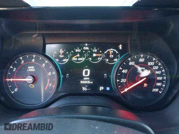 2018 Chevrolet Camaro 2SS with VIN 1G1FH1R79J0141183, listed as a IAAI auction lot 41646172 with 55,818 mi miles and . Bid and sale history available at DreamBid. Image 7.