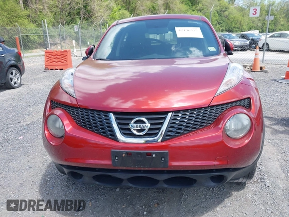 2014 Nissan Juke S with VIN JN8AF5MV7ET484233, listed as a IAAI auction lot 42146327 with 106,477 mi miles and . Bid and sale history available at carsss.com. Image 12.