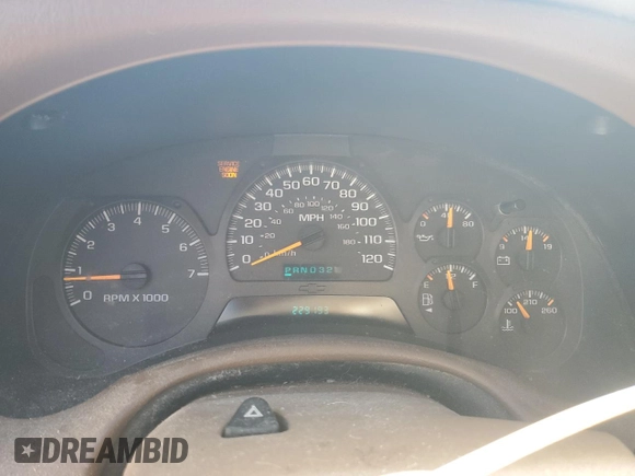 2003 Chevrolet TrailBlazer LTZ with VIN 1GNDT13S732388033, listed as a Copart auction lot 79159094 with 229,193 mi miles and Salvage Title. Bid and sale history available at DreamBid. Image 9.