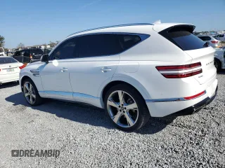 2021 Genesis GV80 with VIN KMUHCESC0MU054263, listed as a Copart auction lot 85953934 with 28,735 mi miles and Salvage Title. Bid and sale history available at DreamBid. Image 2.