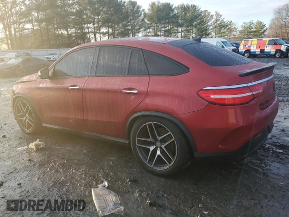 2016 Mercedes-Benz GLE 450 AMG with VIN 4JGED6EB3GA021464, listed as a Copart auction lot 86598694 with 80,910 mi miles and Salvage title. Bid and sale history available at DreamBid. Image 2.