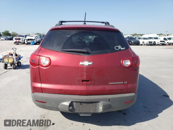 2012 Chevrolet Traverse 1LT with VIN 1GNKRGED0CJ164101, listed as a Copart auction lot 52627335 with Not Provided miles and Salvage Title. Bid and sale history available at DreamBid. Image 6.