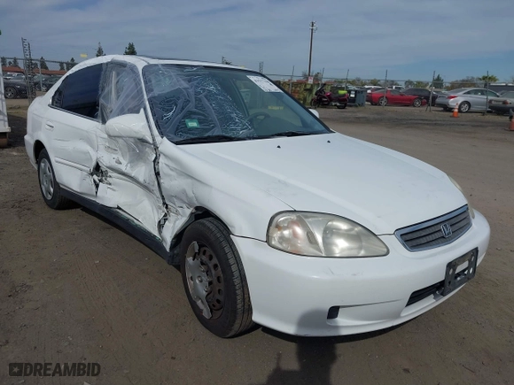 1999 Honda Civic EX with VIN 2HGEJ8648XH526377, listed as a IAAI auction lot 41517330 with 167,375 mi miles. Bid and sale history available at carsss.com. Image 1.
