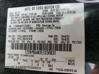 2014 Ford Mustang V6 with VIN 1ZVBP8AM2E5230831, listed as a Copart auction lot 68907824 with 156,753 mi miles and Salvage Title. Bid and sale history available at DreamBid. Image 13.