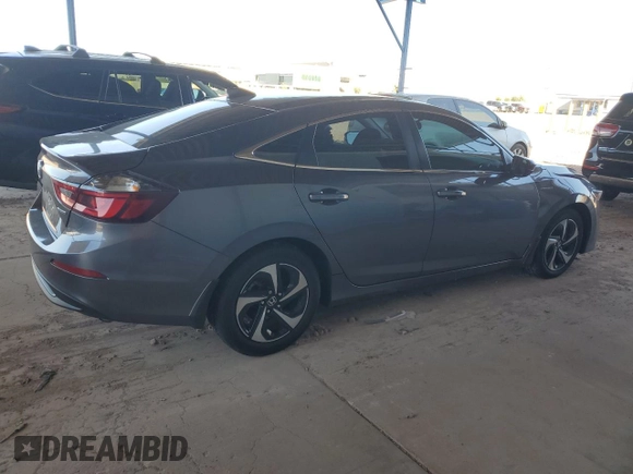 2022 Honda Insight EX with VIN 19XZE4F59NE001486, listed as a Copart auction lot 52212995 with 35,599 mi miles and Salvage Title. Bid and sale history available at DreamBid. Image 3.