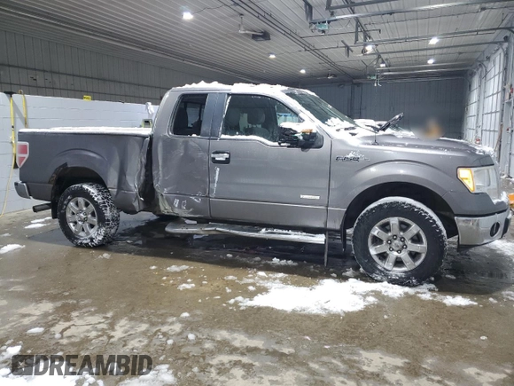 2014 Ford F-150 XL with VIN 1FTFX1ET5EKF41992, listed as a Copart auction lot 44199065 with 101,333 mi miles and Salvage Title. Bid and sale history available at carsss.com. Image 4.