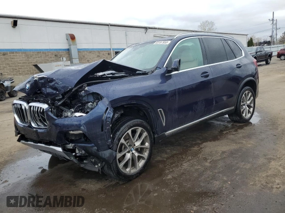 2020 BMW X5 xDrive40i with VIN 5UXCR6C05L9B00842, listed as a Copart auction lot 53187955 with Not provided miles and Salvage title. Bid and sale history available at DreamBid. Image 1.