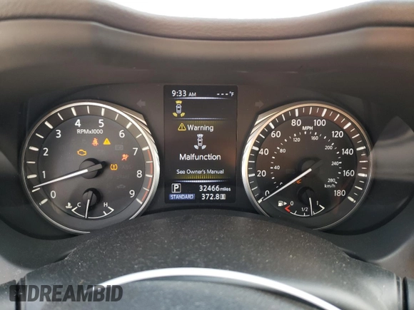 2022 Infiniti Q50 Sensory with VIN JN1EV7CR6NM341660, listed as a Copart auction lot 59622755 with 32,466 mi miles and Salvage title. Bid and sale history available at DreamBid. Image 9.