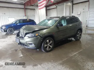 2021 Jeep Cherokee Limited with VIN 1C4PJMDX7MD185141, listed as a Copart auction lot 63994195 with 60,186 mi miles and Salvage title. Bid and sale history available at DreamBid. Image 1.