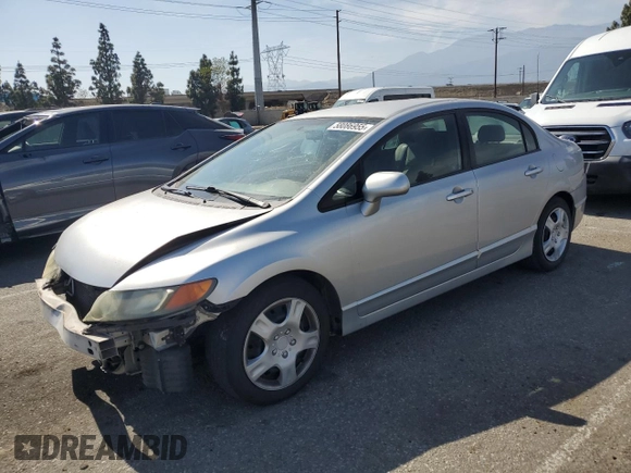 2008 Honda Civic LX z VIN 2HGFA16518H346311, wystawiony jako Copart lot #58086955 z przebiegiem 143 446 mil mil oraz Szkoda całkowita • Salvage title. Historia ofert i sprzedaży dostępna na DreamBid. Obrazek 1.